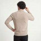 Herren Woll-Strickjacke mit Reißverschluss