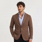 Blazer en maille pour homme avec coupe cintrée