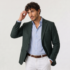 Blazer en maille pour homme avec coupe cintrée