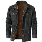 Veste en jean chaude pour homme