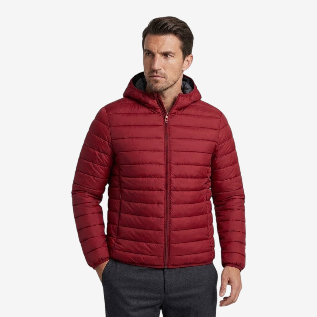 Herren Steppjacke mit Kapuze