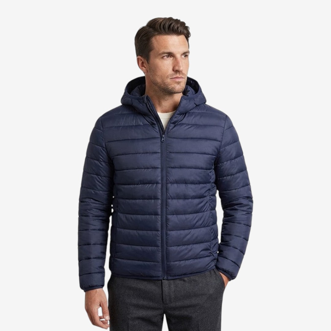 Herren Steppjacke mit Kapuze