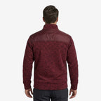 Herren Steppjacke mit Strickdetails und Stehkragen
