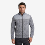 Herren Steppjacke mit Strickdetails und Stehkragen
