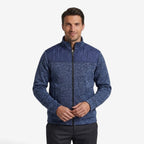 Herren Steppjacke mit Strickdetails und Stehkragen