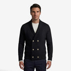 Cardigan en tricot pour homme avec col châle