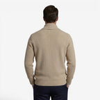 Cardigan en tricot pour homme avec col châle