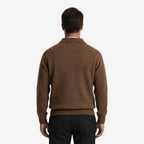 Pull en tricot pour hommes avec col polo