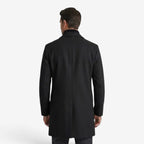 Trench-coat long pour homme avec col à revers