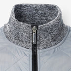 Herren Steppjacke mit Strickdetails und Stehkragen