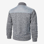 Herren Steppjacke mit Strickdetails und Stehkragen