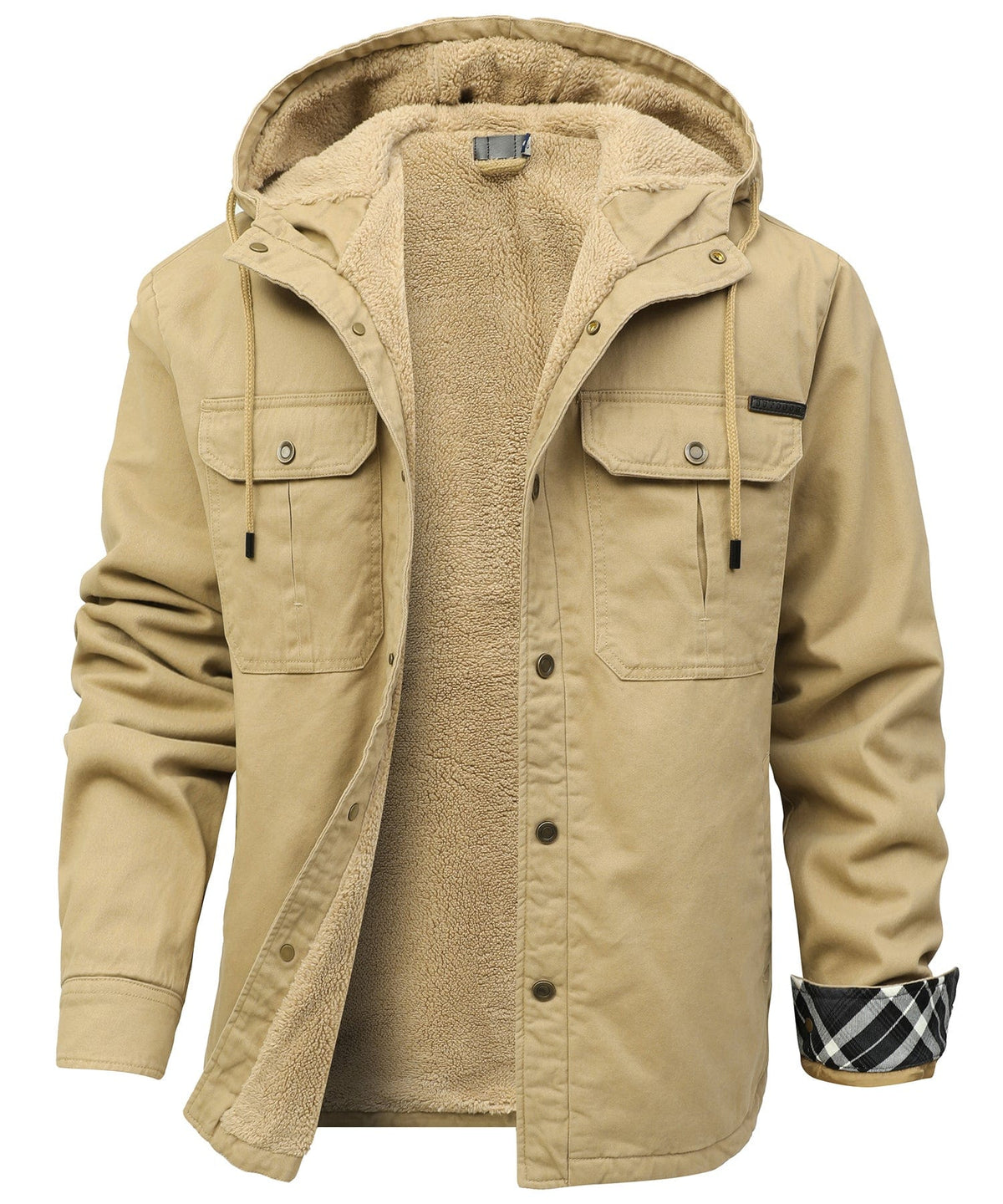 Heren Sherpa Fleece Jas met warme voering