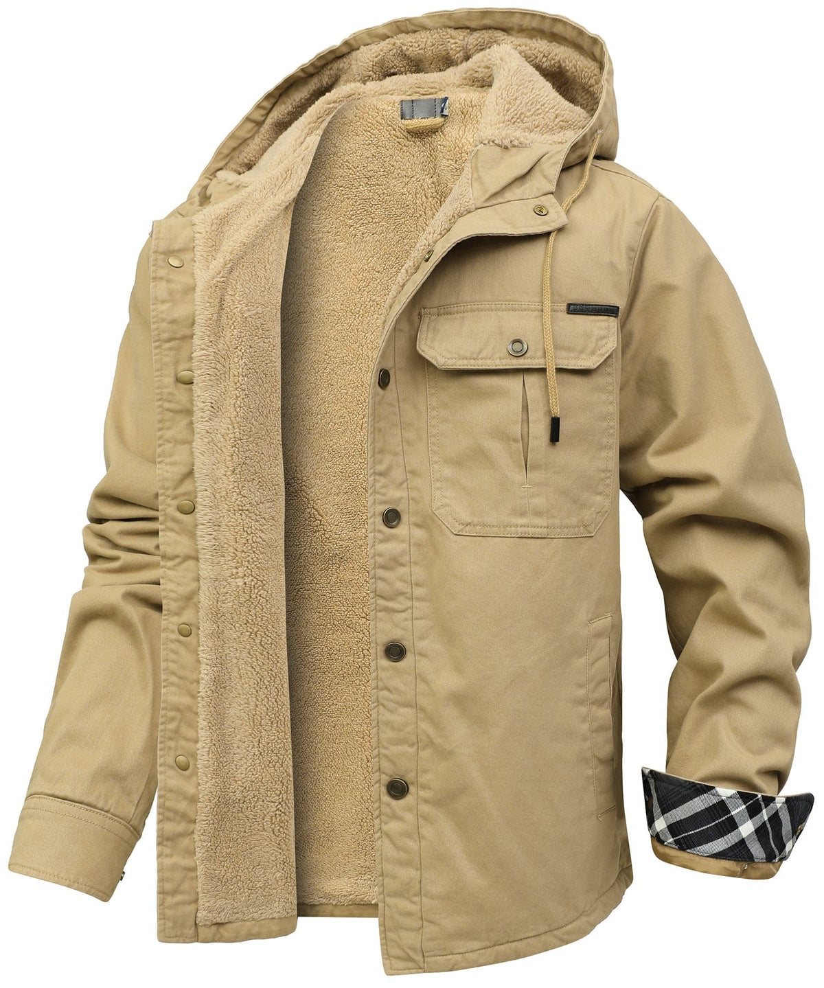 Heren Sherpa Fleece Jas met warme voering