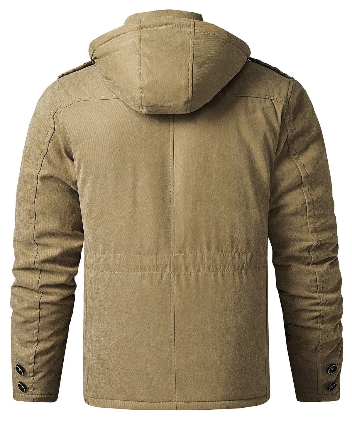 Gefütterte Herren Winterjacke mit Kapuze