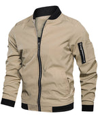 Veste bomber homme avec fermeture éclair