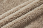 Zwarte herenjas in suède-look met warme fleece voering