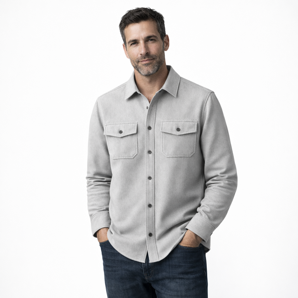 Herren Overshirt mit zwei Brusttaschen