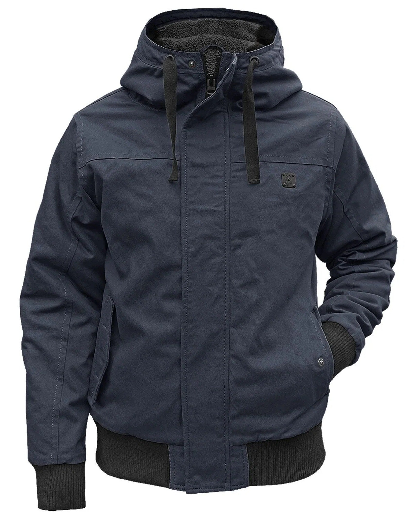 Herren Bomberjacke mit abnehmbarer Kapuze