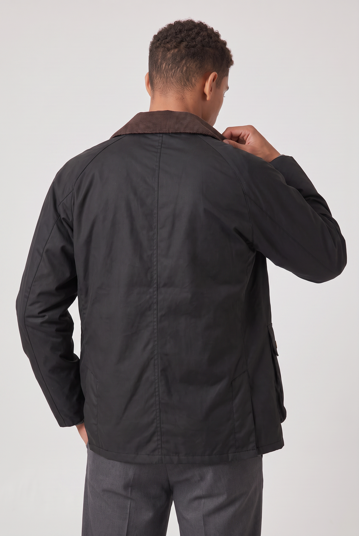 Herren Übergangsjacke mit Cordkragen