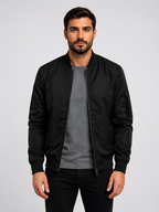 Veste bomber homme avec fermeture éclair