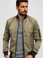 Veste bomber homme avec fermeture éclair
