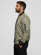 Veste bomber homme avec fermeture éclair