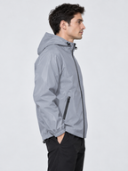 Herren Windjacke mit Kapuze und reflektierenden Details