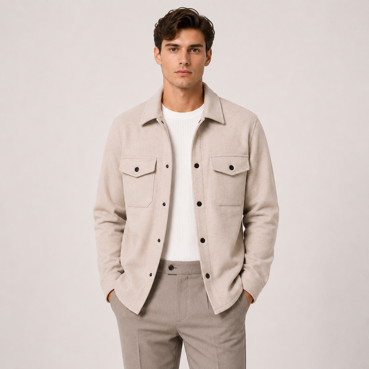 Leichte Herren Overshirt Jacke