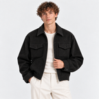 Herren Jacke in Wildlederoptik mit mehreren Taschen
