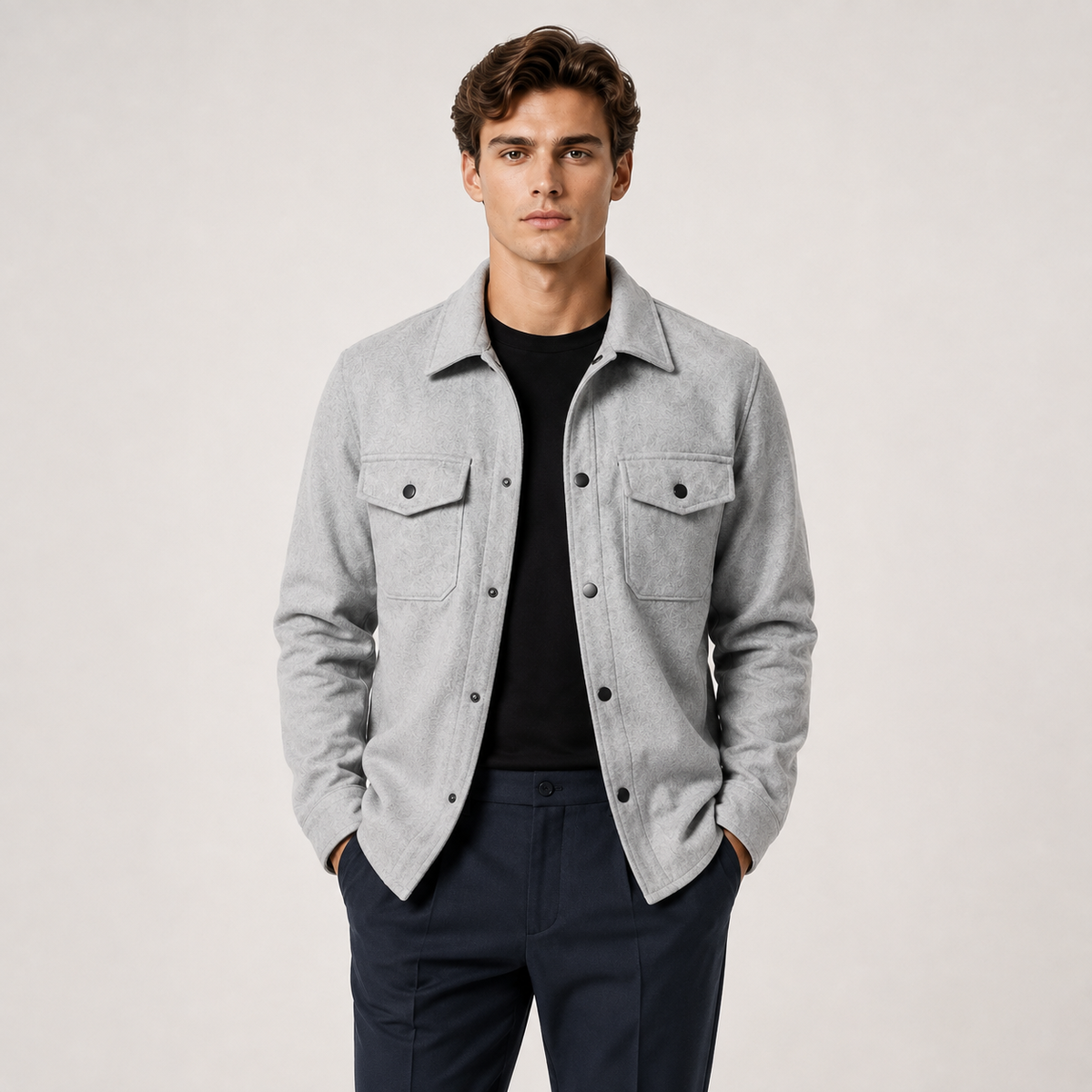 Leichte Herren Overshirt Jacke
