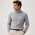 Herren Rollkragenpullover aus weichem Strick