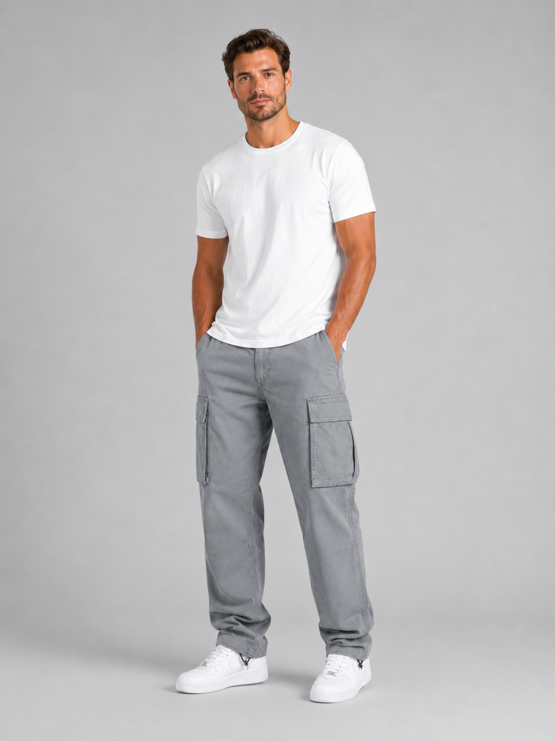 Pantalon cargo homme avec poches cargo