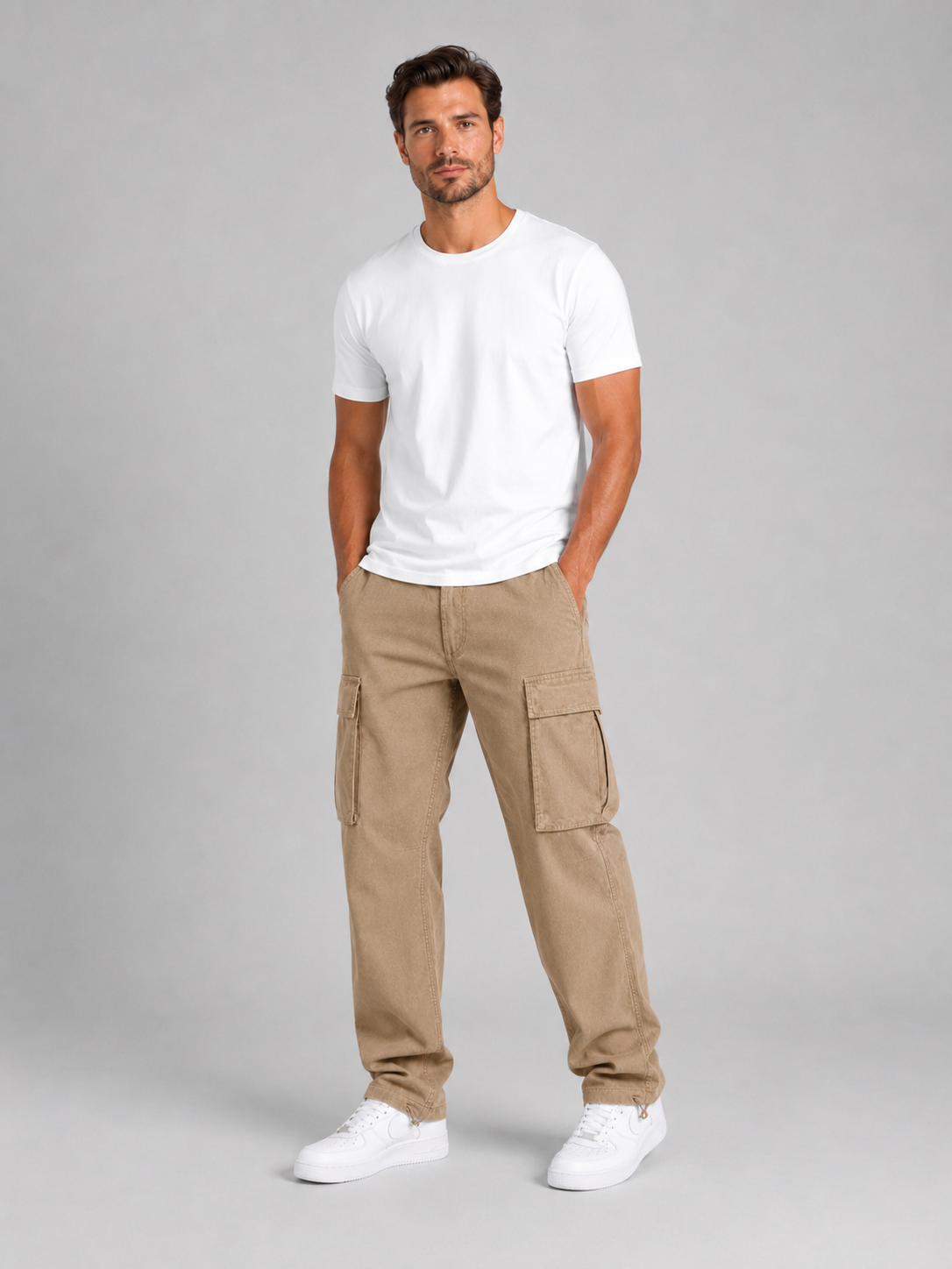 Pantalon cargo homme avec poches cargo