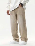 Men's Loose Fit Wide Leg Jeans for Casual Style