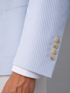 Blazer homme à motif rayé et col à revers