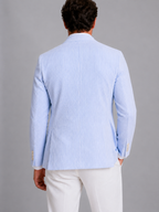 Blazer homme à motif rayé et col à revers