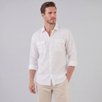 Herren Sommerhemd mit Knopfleiste