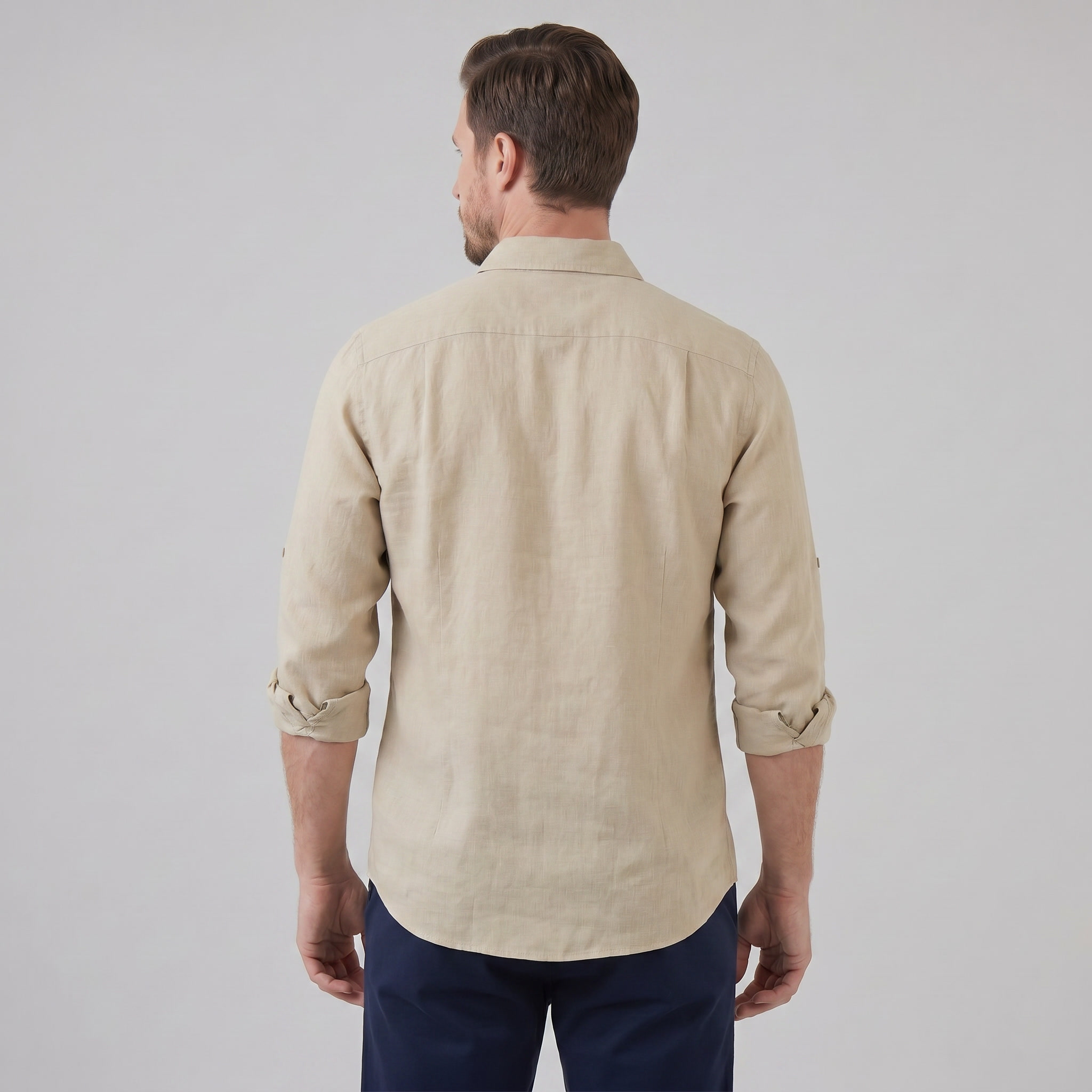 Herren Sommerhemd mit Knopfleiste