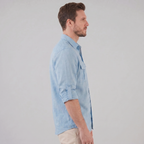 Herren Sommerhemd mit Knopfleiste