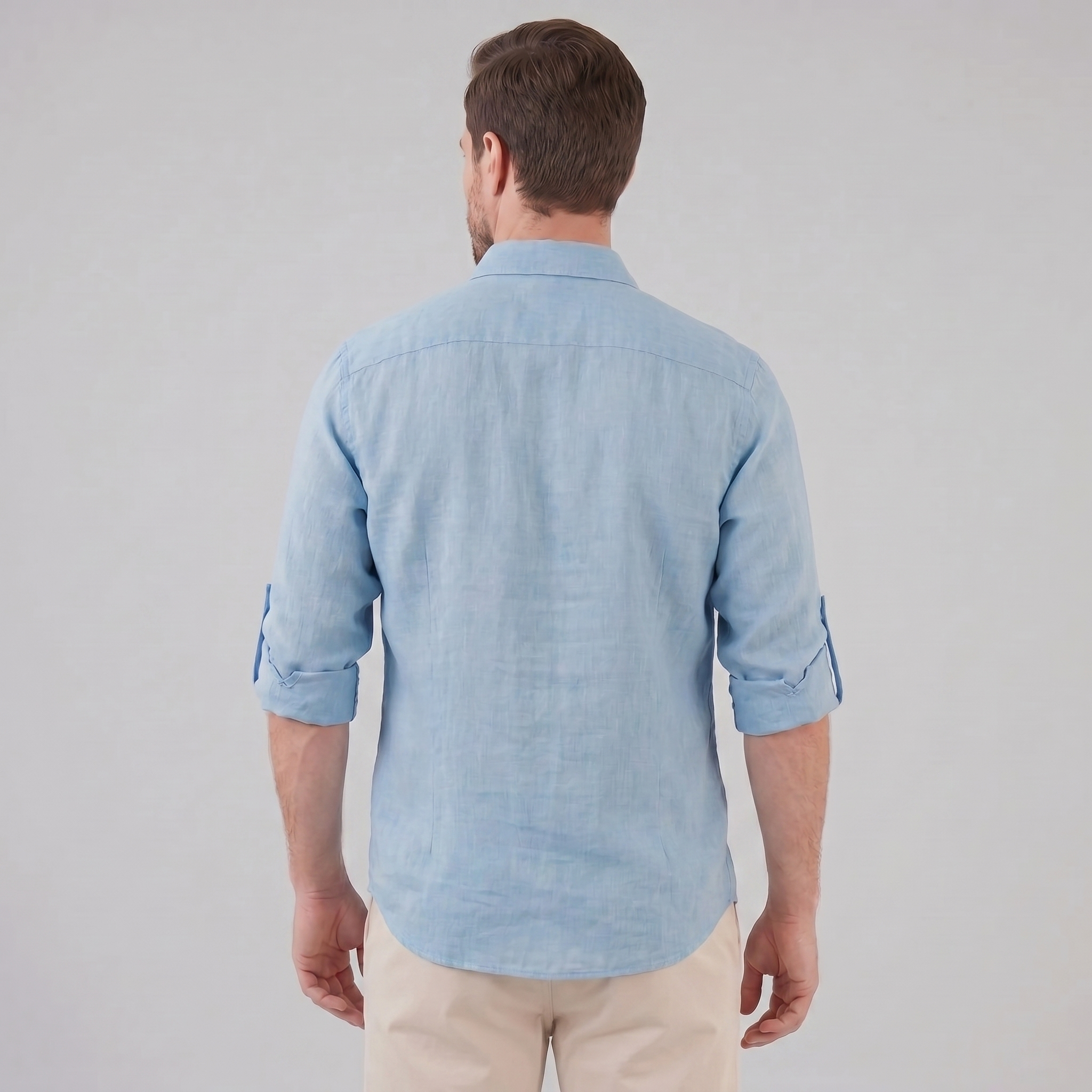 Herren Sommerhemd mit Knopfleiste