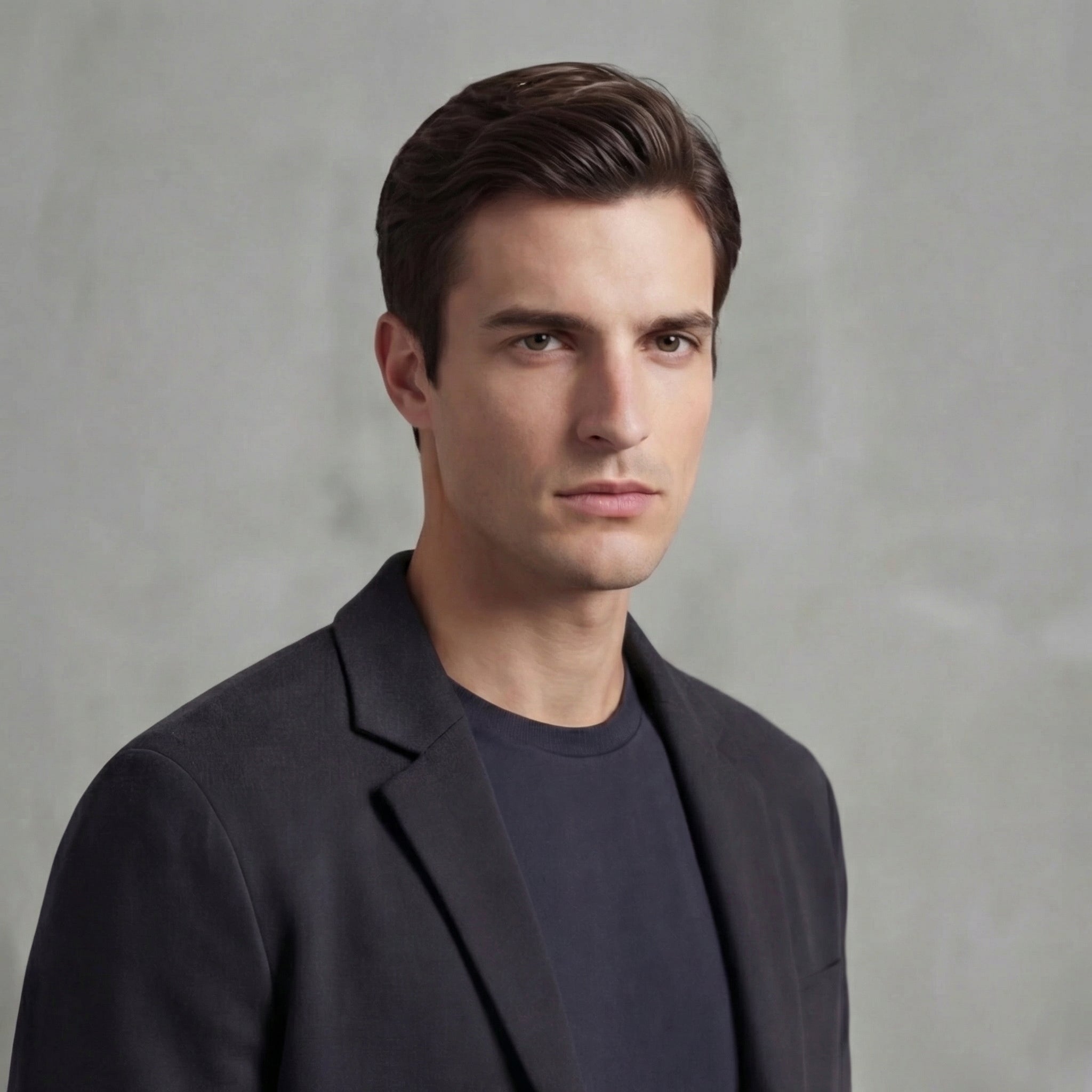 Herren-Jacke im Casual-Stil mit Tailored-Fit-Schnitt