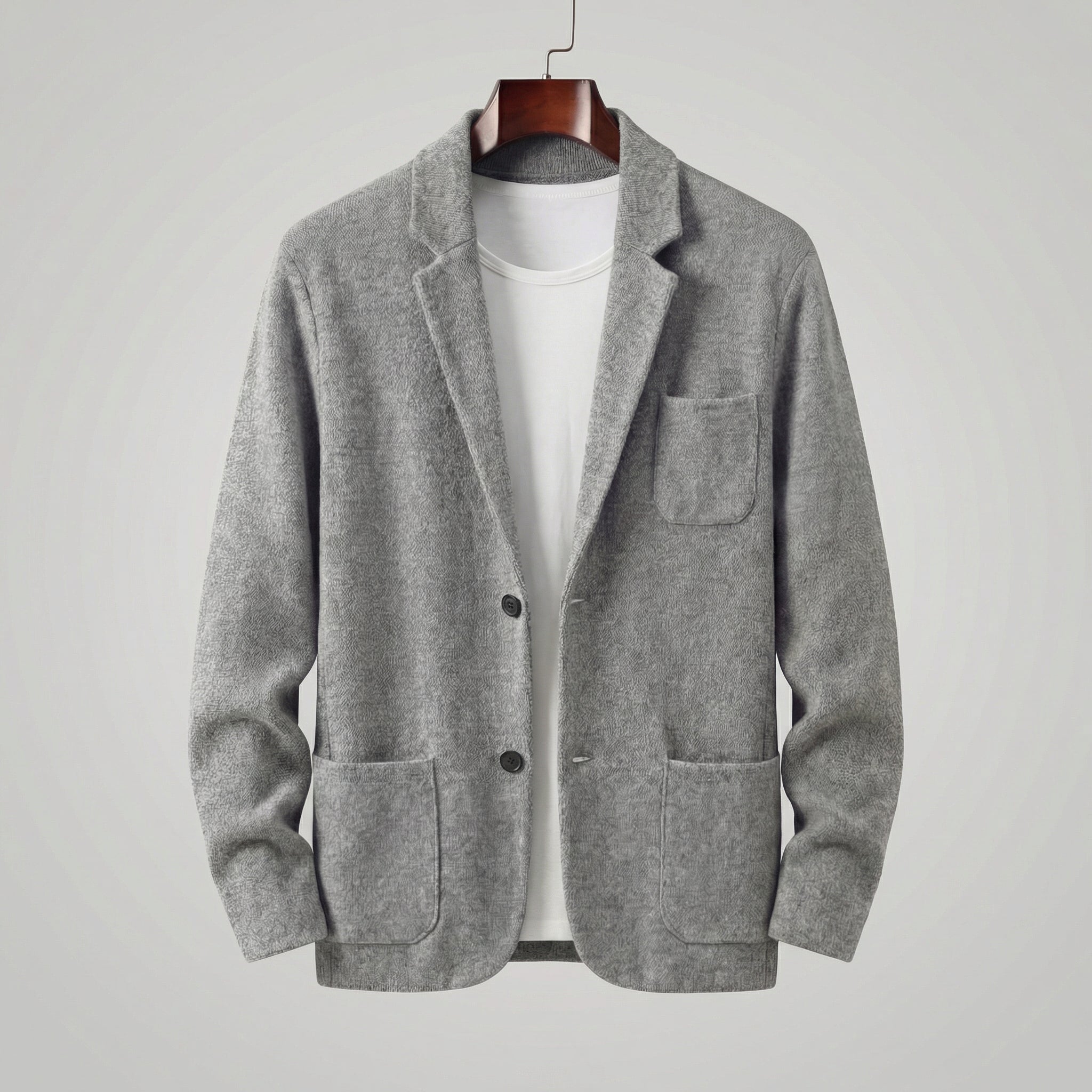 Herren-Jacke im Casual-Stil mit Tailored-Fit-Schnitt