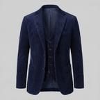 Herren-Blazer aus Cord mit passender Weste