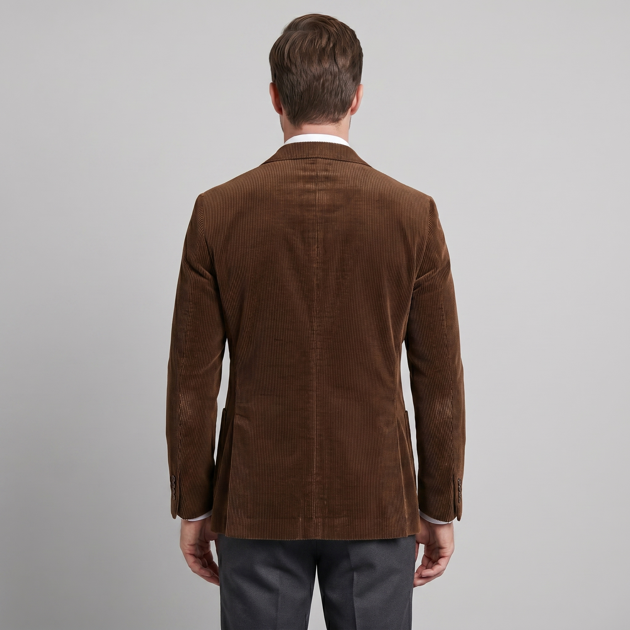Herren-Blazer aus Cord mit passender Weste