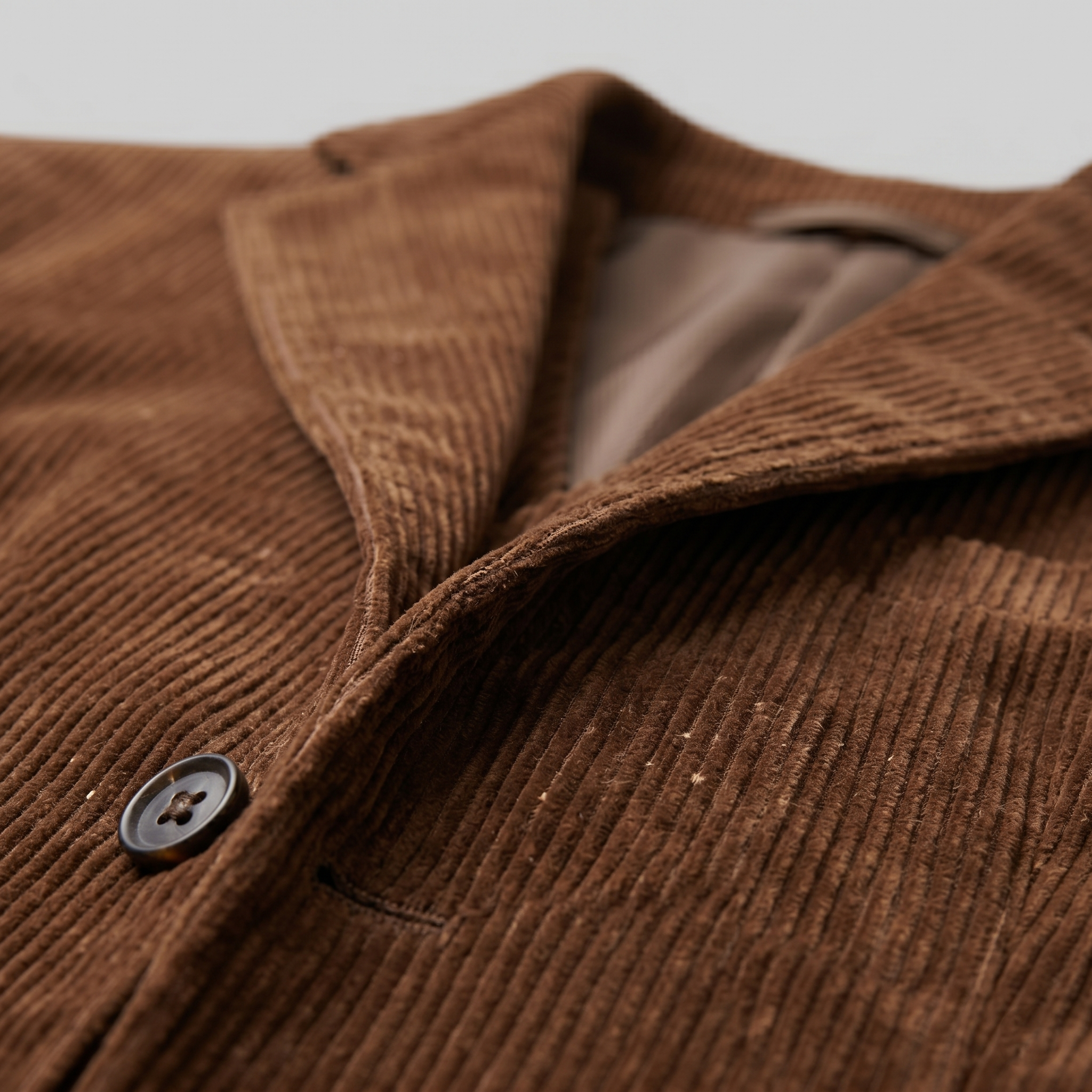Herren-Blazer aus Cord mit passender Weste