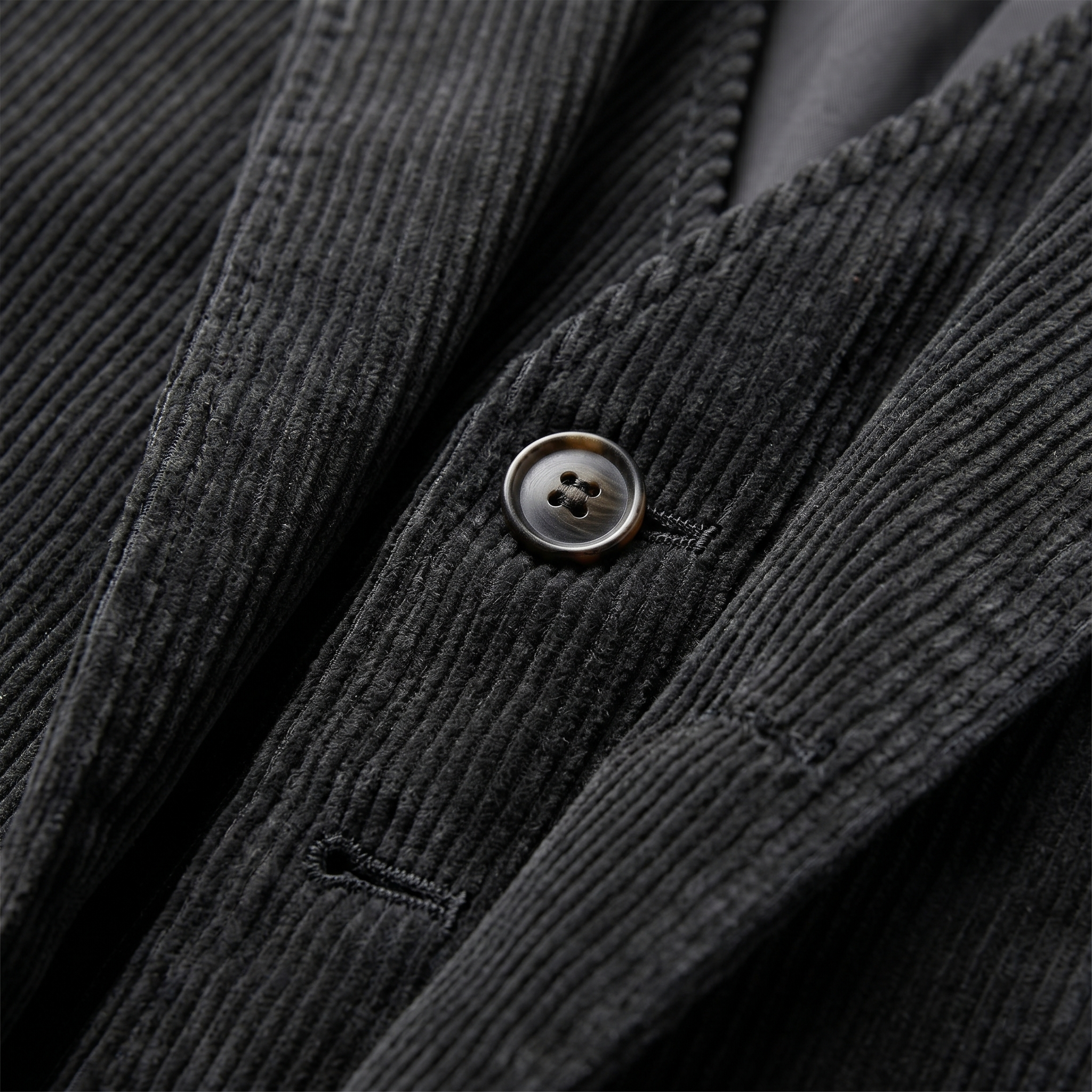 Herren-Blazer aus Cord mit passender Weste