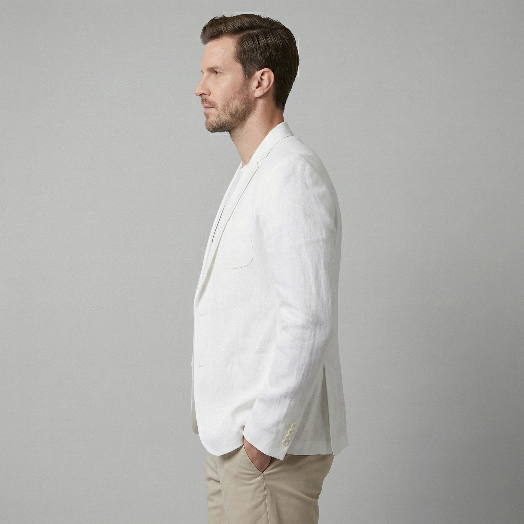 Eleganter Herrenblazer Herren-Leinenblazer