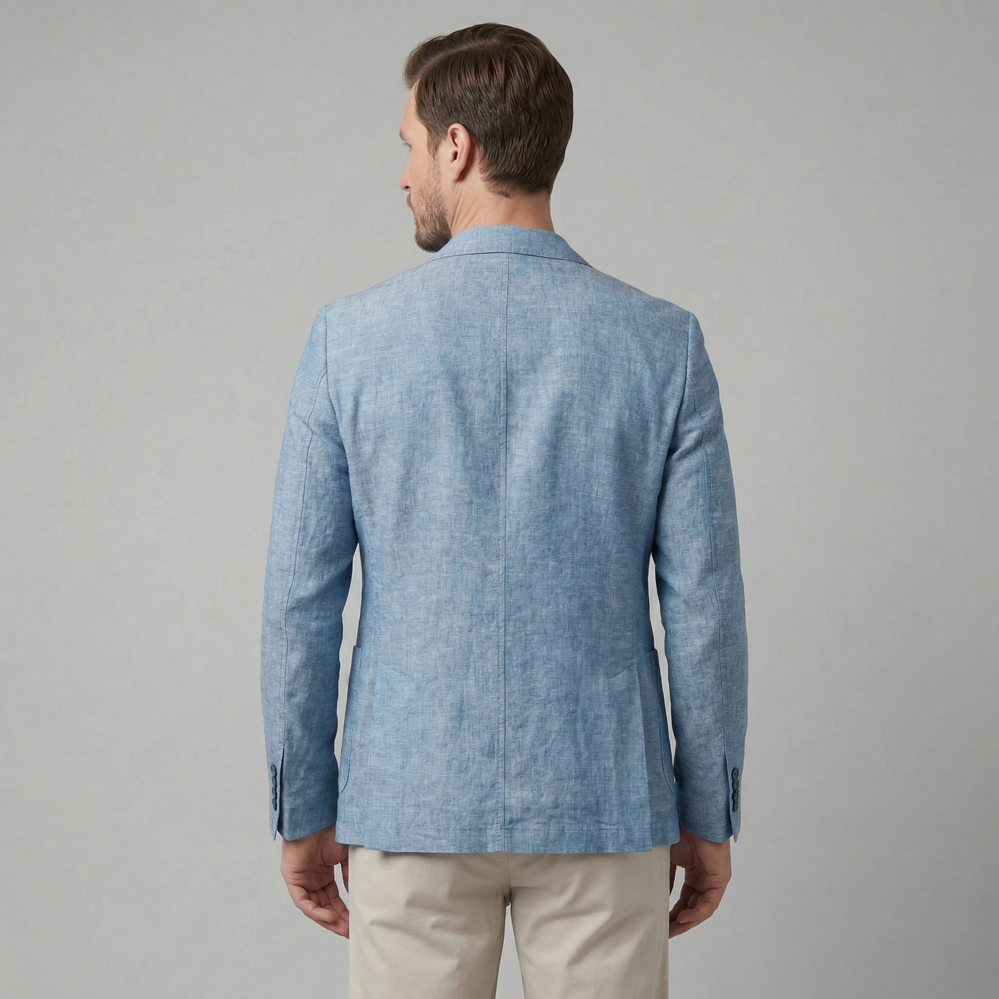Eleganter Herrenblazer Herren-Leinenblazer