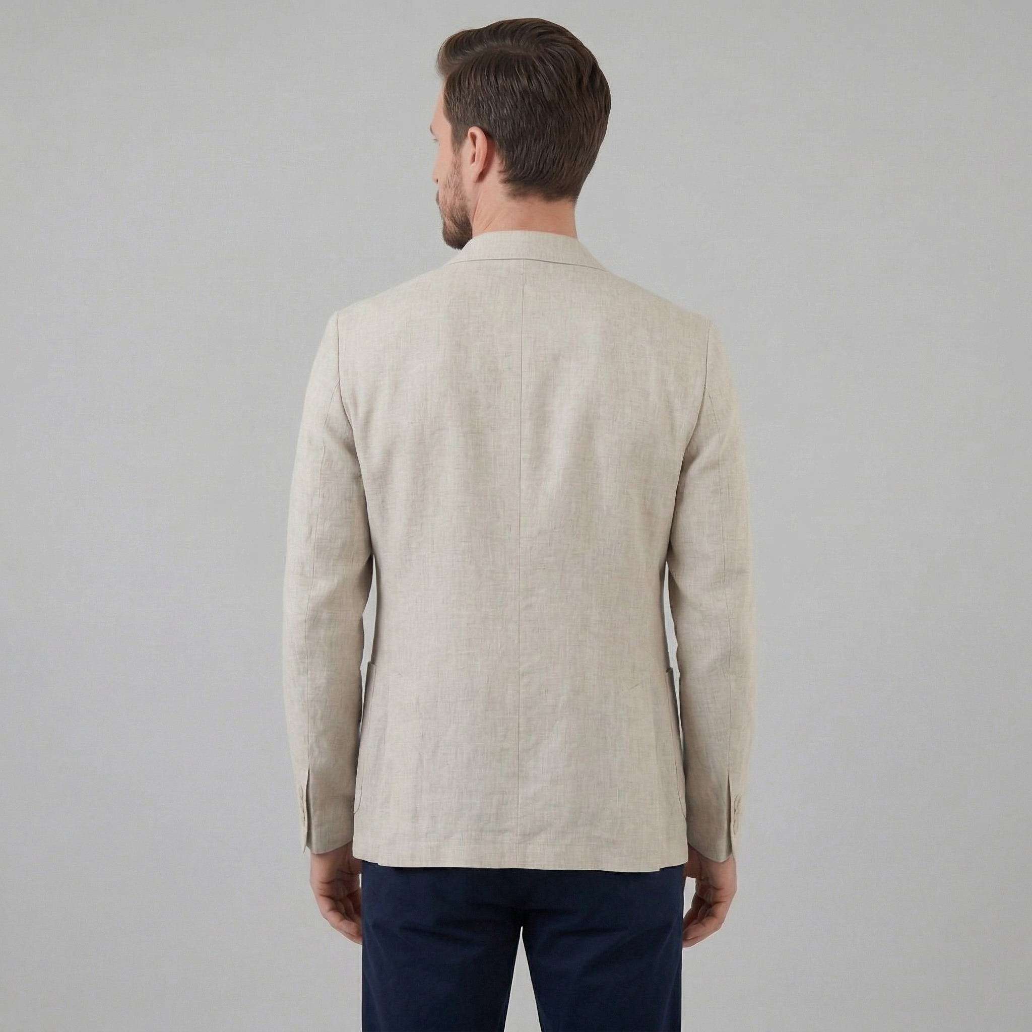 Eleganter Herrenblazer Herren-Leinenblazer
