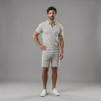 Men's Polo Shirts and Shorts Set for Casual Style